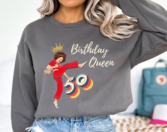 Camiseta de la reina del 50.° cumpleaños, Sally O'Malley tiene 50 años, regalo de 50.° cumpleaños, 50 años, camiseta del 50.° cumpleaños, camiseta divertida del 50.° cumpleaños, sudadera con meme