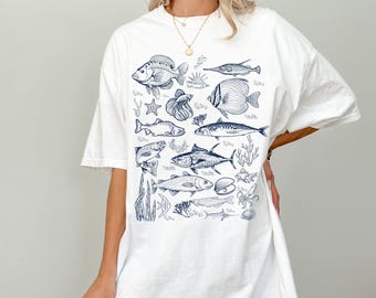 Camiseta vintage con tatuaje de pez, camiseta retro de pescador, camiseta de pescador para hombre, camiseta de lubina, camiseta de pescador, amantes de la lubina, regalos de pescador, camiseta de océano