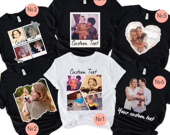 Chemise photo, chemise personnalisée avec photo, graphique pour t-shirt personnalisé, chemise photo personnalisée, chemise photo, t-shirt photo, t-shirt photo, chemise avec logo personnalisé