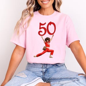 I&#39;m 50 and I like to Kick, Sally O&#39;Malley is 50 Shirt, 50th birthday gift, 50 year old, 50th birthday T-Shirt, Funny Shirt, Meme sweatshirt