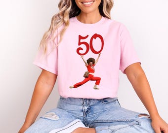 Tengo 50 años y me gusta patear, Sally O'Malley tiene 50 años, camiseta, regalo de cumpleaños número 50, 50 años, camiseta de cumpleaños número 50, camiseta divertida, sudadera con meme