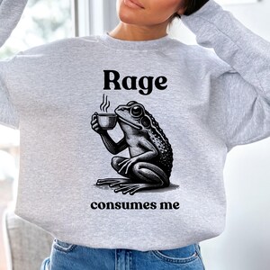 Rage Consumes Me Shirt, Frog Pond TShirt, Meme Frog Shirt, Vintage Style Unisex T-Shirt, Nature Lover Gift, Funny Frog Retro Shirt