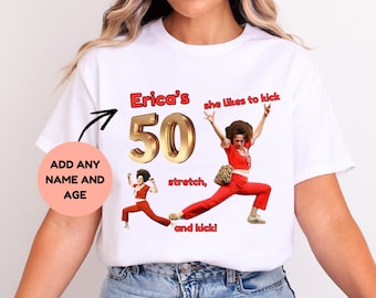 Me gusta patear, Sally O'Malley tiene 50 años, camiseta personalizada de 50, 60, 70 cumpleaños, 50 años, regalo de 50 cumpleaños, camiseta divertida, sudadera con meme