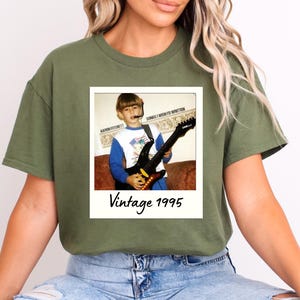 Custom Vintage Photo And Year, Custom Shirt With Picture Personalized 30th Birthday Gift, Vintage 30th Birthday Party Vintage Est 1995 Shirt