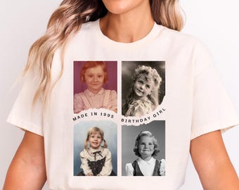 Kundenspezifisches Geburtstags-Foto-Shirt, personalisiertes Foto-Shirt, kundenspezifisches Hemd mit Foto, kundenspezifische T-Shirt Grafik, Geburtstagskind-Hemd, Bild-Hemd