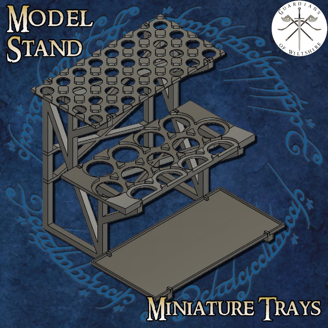 Multi-level Warhammer Miniature Model Display Stand - STL Files - Etsy