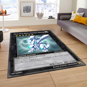 yugioh card rugs Yu-Gi-Oh! Exodia Card Rug Anime Area Rug for Bedroom Decor