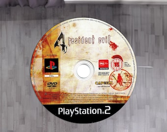 Resident Evil CD Rug: Gamer Room Decor, Washable Play Mat