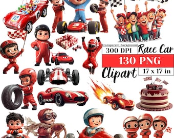 Race Car Birthday Clipart Racing Baby PNG Grand Prix Racing Theme Watercolor Checkered Flag Digital Download Race Car Sublimation Design