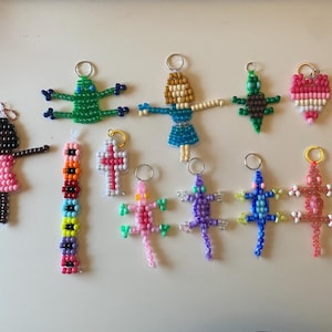 Y2K Pony Bead Keychains , Bag Charm , Backpack Keychain