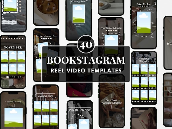 Cozy Bookstagram Reels Templates Edit in Canva (digital download)