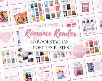 Romance Bookstagram Templates: Canva Instagram Posts
