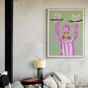 Margarita Maestro: The Dapper Western Waiter – digitale kunstdownload