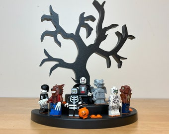 LEGO MOC Nightmare Before Christmas scenic minifigure stand for Jack  Skellington and Sally by bootbricks