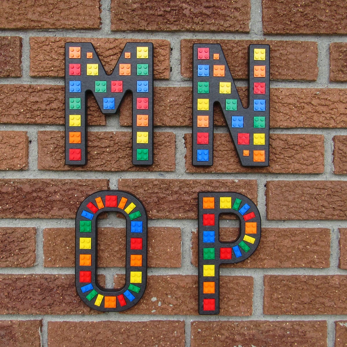 Black Brick Script Wall Letters embedded with Etsy