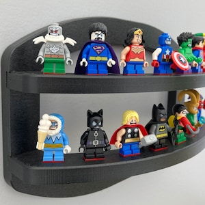 Oval Minifigure Display Shelf, easy to install and looks great on the wall!