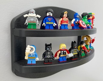 Oval Minifigure Display Shelf, easy to install and looks great on the wall!