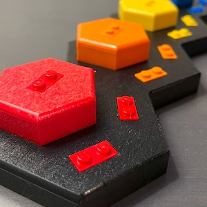 Hex Shaped Display Stand Holds 12 Minifigures