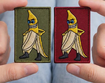 Funny Banana Patch, Meme Design, Cartoon Fruit for Jacket and Backpack