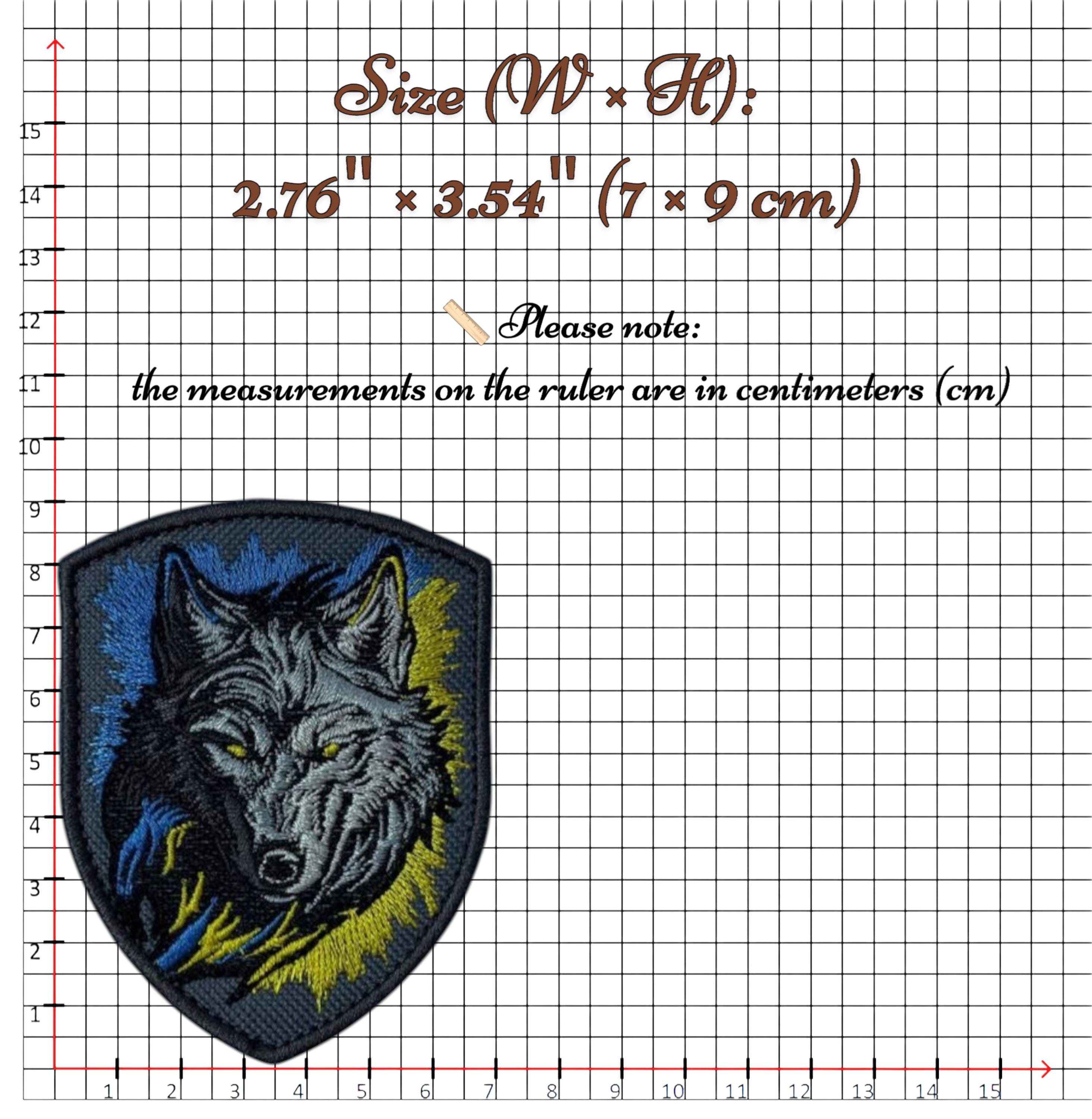 Tactical Wolf Design Patch – Custom Embroidered Badge for Gear - Etsy
