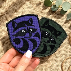 Wasbeerpatch, badge bosdieren voor wandel-, kampeer- en outdooravontuur
