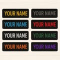 Custom Name Patch – Personalized Embroidered Name Tag | Iron-On or Velcro Patch for Clothes, Backpacks, Jackets, Tag for Uniforms & Gear product logo