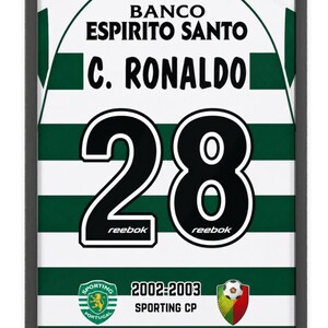 Cristiano ronaldo sporting lisbon jersey - Etsy 日本