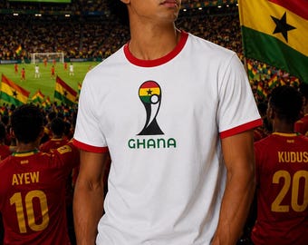 Ghana 2026 Premium Vintage Football Soccer Tshirt jersey