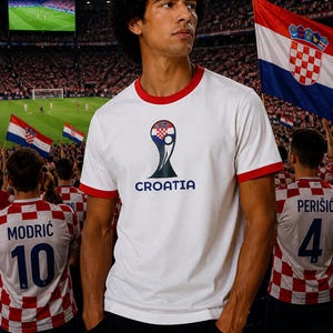 Croatia 2026 Premium Vintage Football Soccer Tshirt jersey image 1