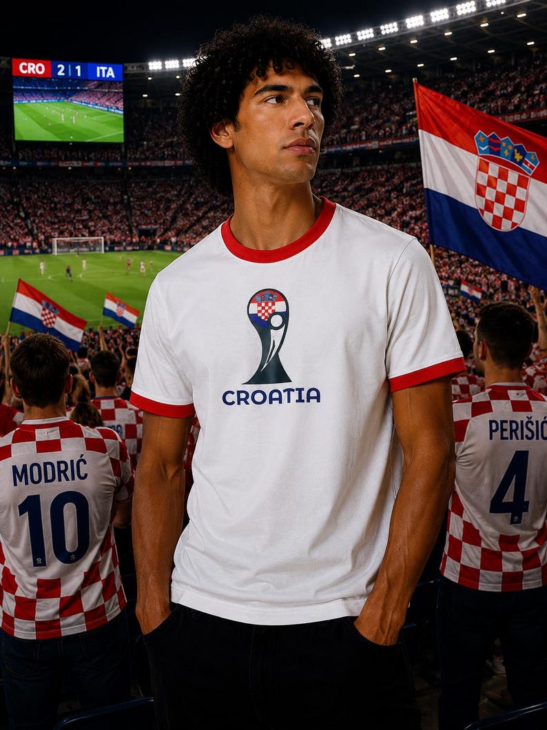 Croatia 2026 Premium Vintage Football Soccer Tshirt jersey image 1