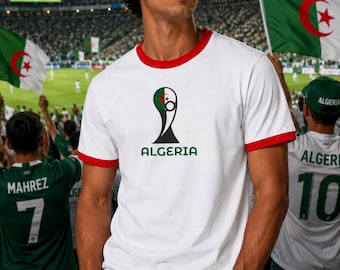 Algeria 2026 Premium Vintage Football Soccer Tshirt jersey