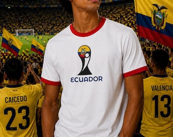 Ecuador  2026 Premium  Vintage Football Soccer Tshirt jersey