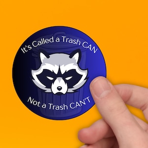 Funny raccoon sticker, Trash Can Humor Decal for Laptops, Water Bottles & Cute Gifts for Animal Lovers