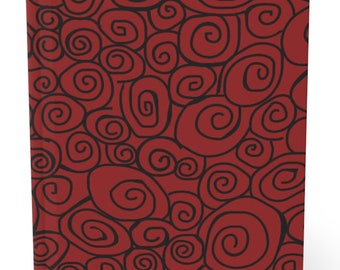Diario inspirado en la Mansión Encantada, remolinos rojos, regalo espeluznante de Disney