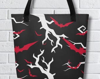 Bats & Thorns Goth Tote Bag – Dark Shopping Spree