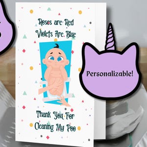 Divertente biglietto per la festa della mamma / Divertente umorismo sui pannolini per genitori e neomamme / Ottimo regalo per la festa della mamma