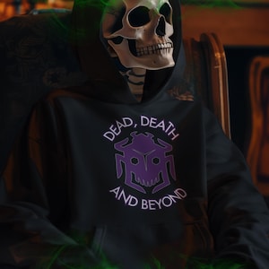 Dragon Age Veilguard Sweatshirt, &quot;Dead, Death, and Beyond&quot; Emmrich Volkarin Hoodie, Gothic Style, Unisex Casual Wear, Unique Gamer Gift