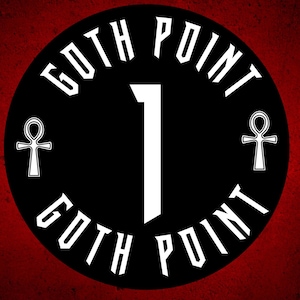 Goth Stickers &quot;Goth Points&quot; | Funny Gothic Laptop Decal | Unique Goth Gift, Dark Water Bottle Sticker