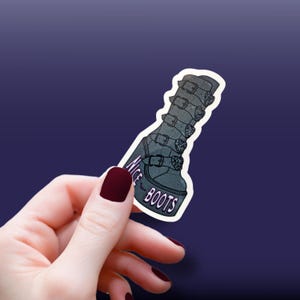 Sticker gothique drôle, sticker « Belles bottes » pour ordinateurs portables, bouteilles d'eau, cadeau pour gothique