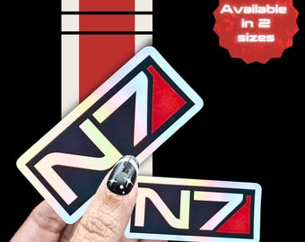 Mass Effect N7 Sticker: BioWare Holographic Decal