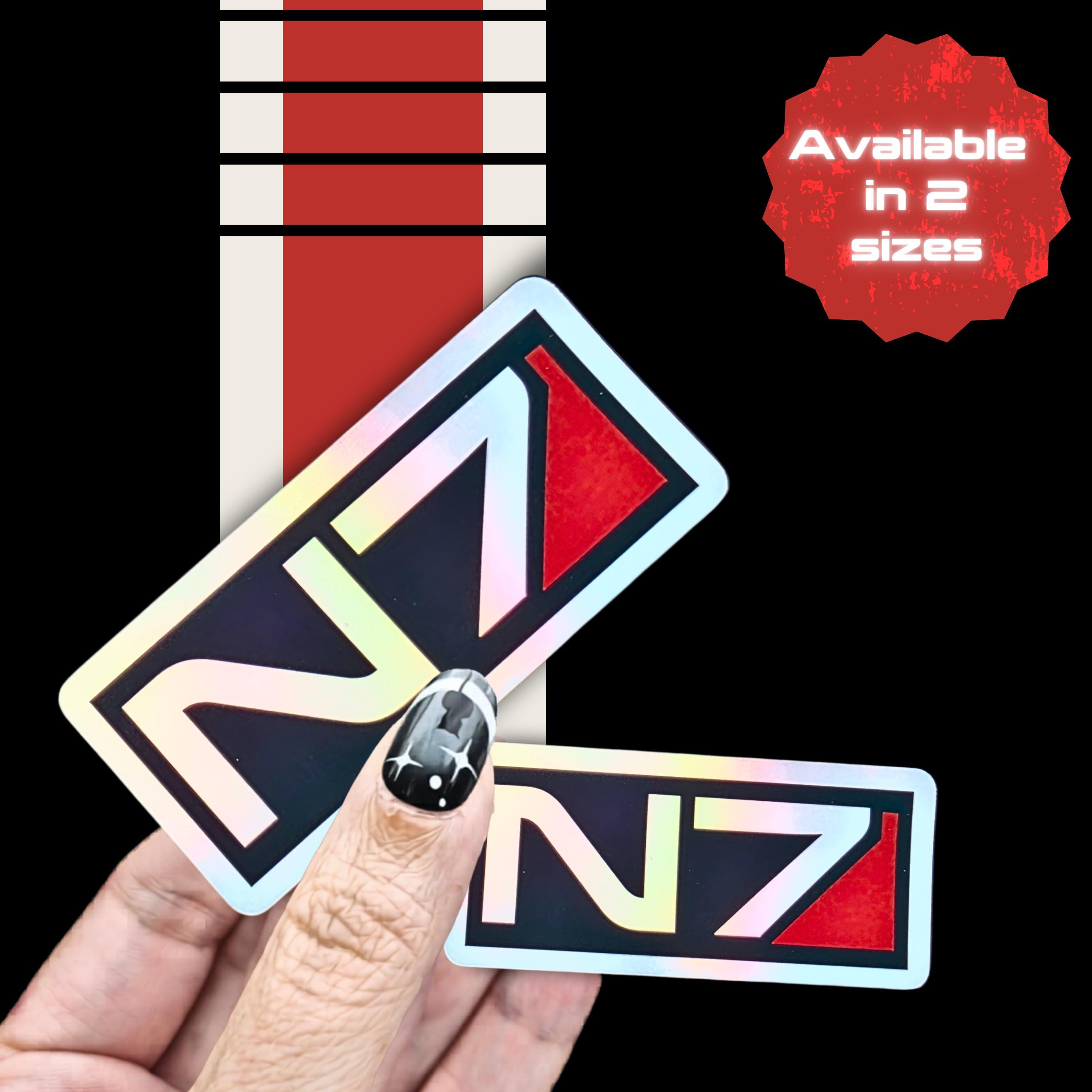 Mass Effect N7ステッカー：BioWareホログラフィックデカール - Etsy 日本