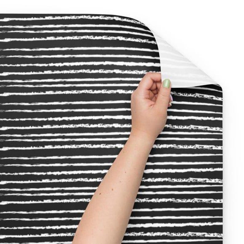 Jack Skellington Gift Wrapping Paper - 3 Sheets, Halloween Pinstripe Design, Perfect for Parties & Gifts