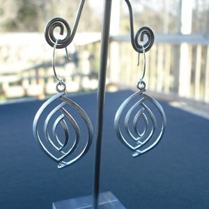 Abstract Marquise Shape Earrings image 3