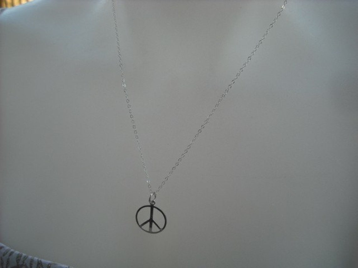 American Peace Round Soldered Necklace main image 1