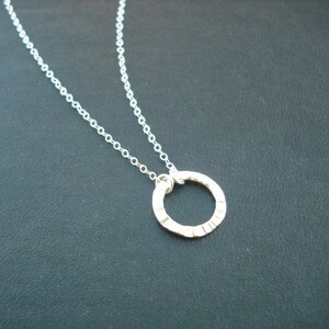 colar circular - prata esterlina