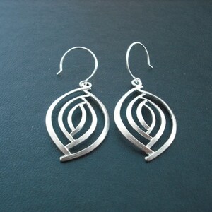 Abstract Marquise Shape Earrings image 1