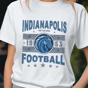 Indianapolis Football Vintage T-Shirt, Retro Colt Shirt, Unisex Game Day Gift, Indianapolis Fan Gear, Football Fan Gift