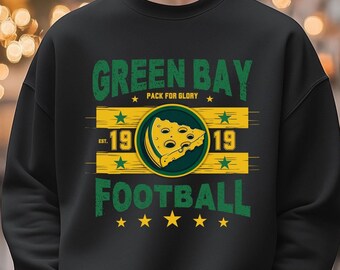 Green Bay Football Vintage Sweatshirt, Retro Packer Crewneck, Unisex Game Day Gift, Green Bay Fan Gear, Football Fan Gift