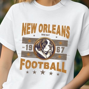 New Orleans Football Vintage T-Shirt, Retro Saint Shirt, Unisex Game Day Gift, New Orleans Fan Gear, Football Fan Gift