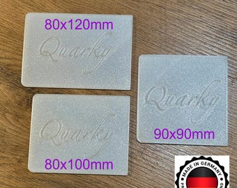 3er Sparset Quarky Quark Becher Deckel, 100% spülmaschinenfest, 3 Größen für alle üblichen Becher, lebensmittelecht, recycelbar, kein Tupper